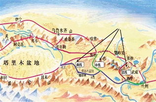 河西走廊地图 甘肃河西走廊地图
